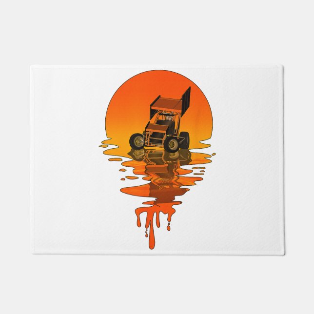 Tapete Vintage Retro Style Sprint Car (Frente)