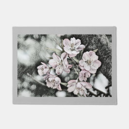 Tapete Vintage rosa floresce num galho