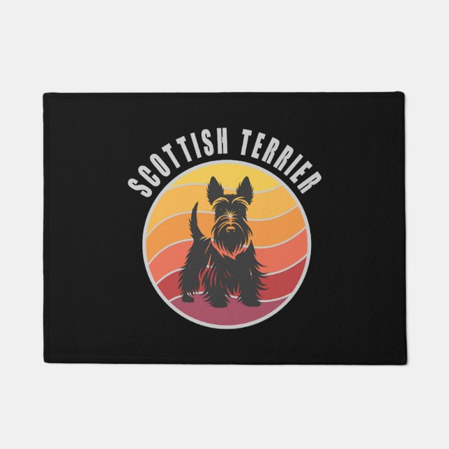 Tapete Vintage Scottish Terrier Sunset (Frente)