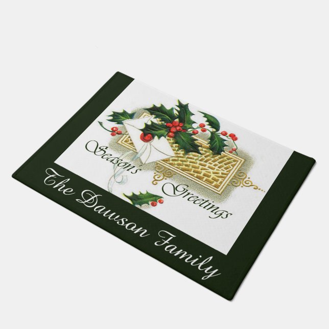 Tapete Vintage Seasons Saudações Personalizadas (Inclinado)