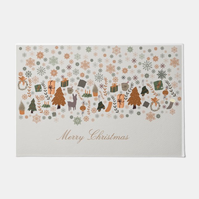 Tapete Vintage Snowflakes Natal (Frente)