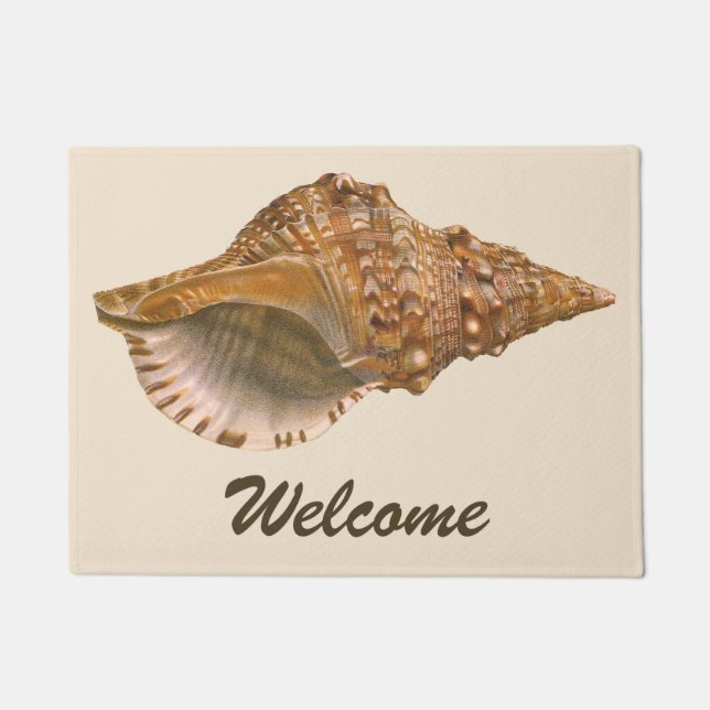 Tapete Vintage Triton Seashell Shell, Marine Ocean Animal (Frente)