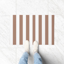 Tapete Vintage Vertical Stripes Mocha Mousse White