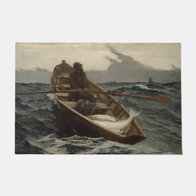 Tapete Vintage Winslow Homer Halibut Fisheries (Frente)