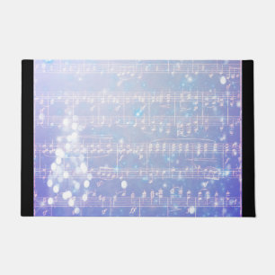 Tapete Vintage Xmas Music Background - Azul