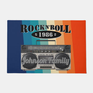 Tapete Vintagem de música rochosa n rolo