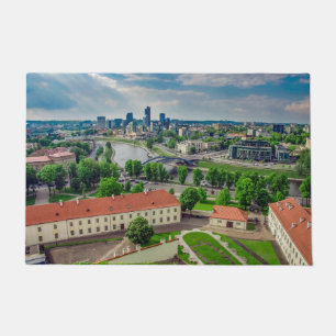 Tapete Vista aérea de Vilnius, Lituânia