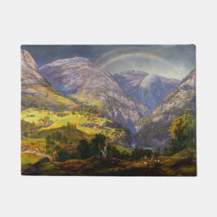 Tapete Vista de Stalheim na Noruega (Johan Christian Dahl