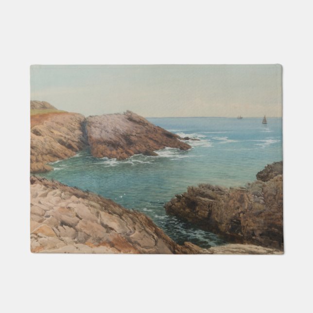 Tapete Vista sobre o mar (Paisagem Costeira) (Marinha) (Frente)