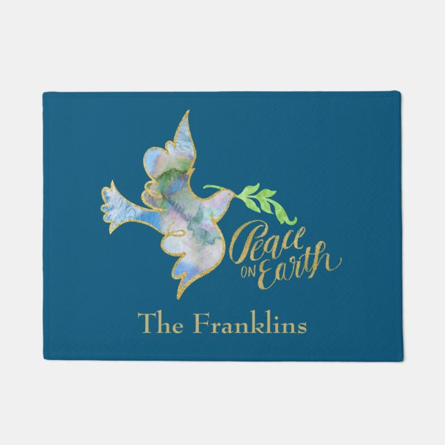 Tapete Viva Dourada Paz na Terra (Frente)