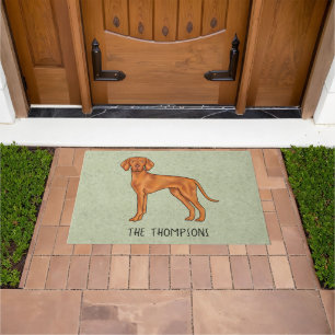 Tapete Vizsla Húngaro Cachorro de Desenho Animado Fofo e 