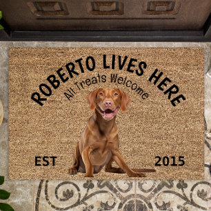 Tapete Vizsla Personalizated Dog Lover Doormat