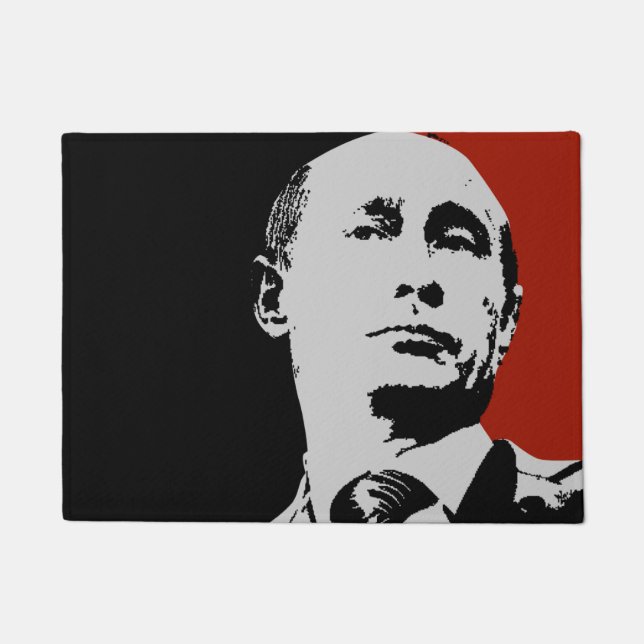 Tapete Vladimir Putin vermelho (Frente)