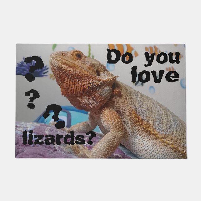 Tapete Você ama a imagem engraçada do lagarto dos (Frente)