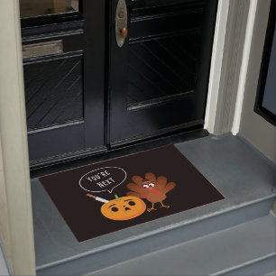 Tapete Você é o próximo Engraçado Pumpkin Ação de Graças 