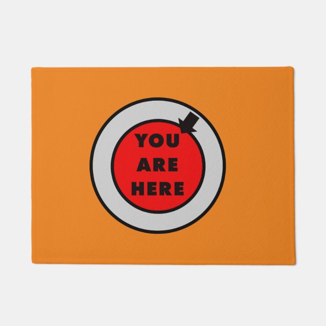 Tapete Você está aqui engraçado (Frente)