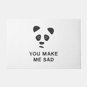 Tapete Você me deixa triste. Triste panda.