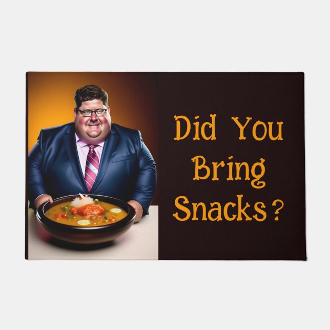 Tapete Você Trouxe Snacks? Porta (Frente)