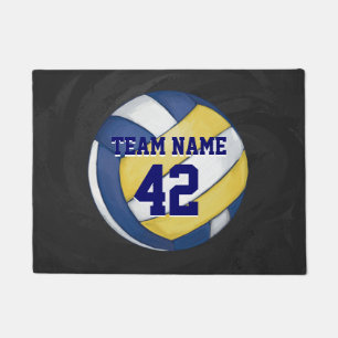 Tapete Voleibol pintado com nome e número