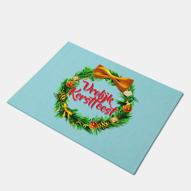 Tapete Vrolijk Kerstfeest Dutch Feliz Natal (Inclinado)