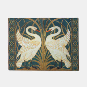 Tapete Walter Crane Swan, Rush E Iris Art Nouveau