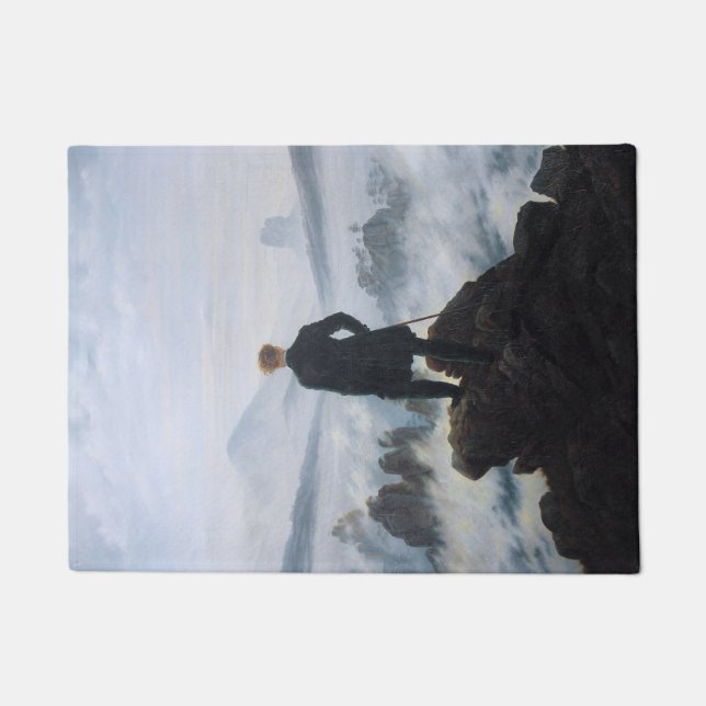 Tapete Wanderer Acima do Mar de Nevoeiro (por C.D. Friedr (Frente)