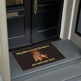 Tapete Warrior Lion Rider Fantasy Door Mat