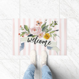 Tapete Watercolor Floral Welcome