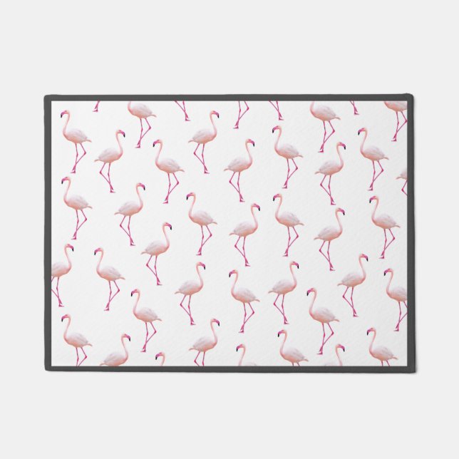 Tapete Watercolor Summer Flamingo Pattern (Frente)