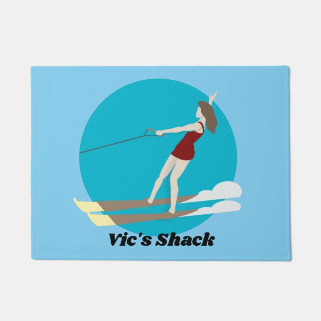 Tapete Waterski, estilo Vintage (Frente)