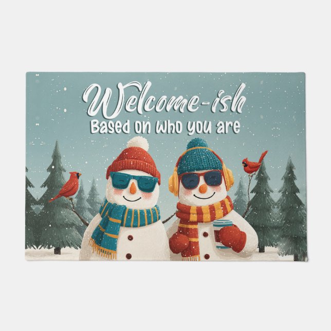 Tapete Welcome Christmas Doormat – Festive Holiday Welcom (Frente)