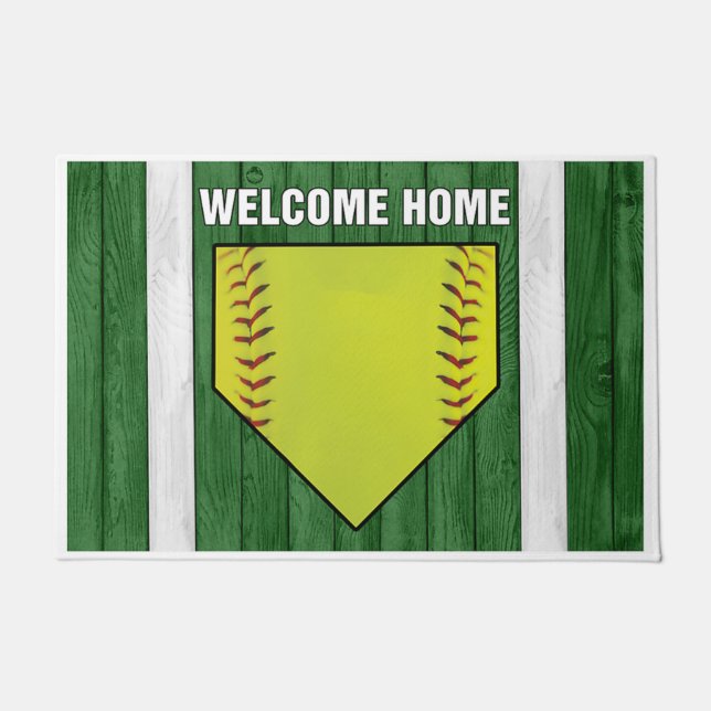 Tapete Welcome Home Baseball Design (Frente)