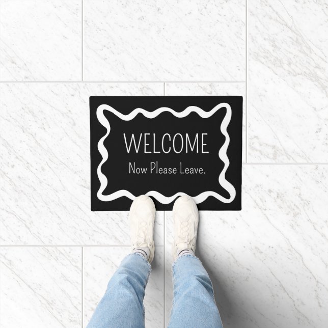 Tapete Welcome Now Please Leave Funny Introvert (Interior)