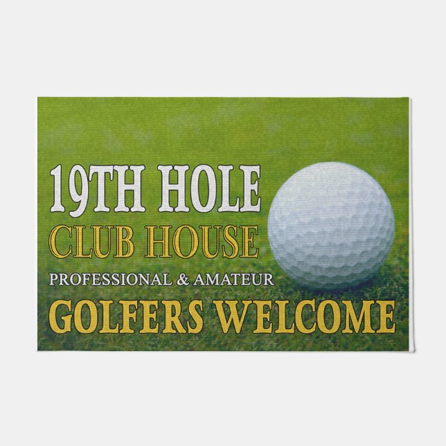 Tapete Welcome Professional & Amateur Golfers (Frente)