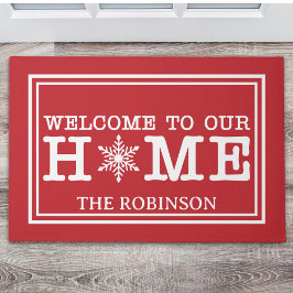 Tapete Welcome to Our Christmas Home