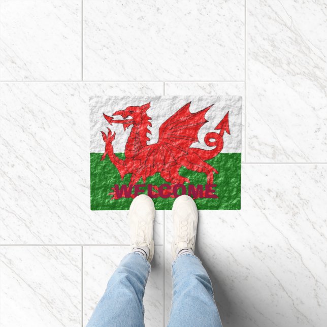 Tapete Welsh Flag Design (Interior)