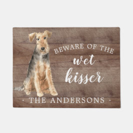 Tapete Welsh Terrier Dog Personalizado Mat. Porta