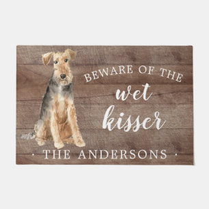 Tapete Welsh Terrier Dog Personalizado Mat. Porta
