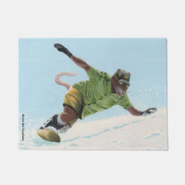 Tapete Wererat Snowboarder Fantasy Art Door Mat