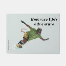 Tapete Wererat Snowboarder Sport Fantasy Art Doormat