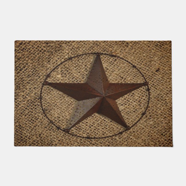 Tapete Western Country Ruslap Primitive Texas Star (Frente)