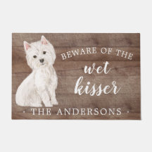 Westie Dog Personalised Door Mat