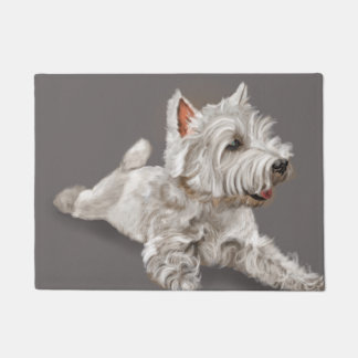 Tapete westie em repouso