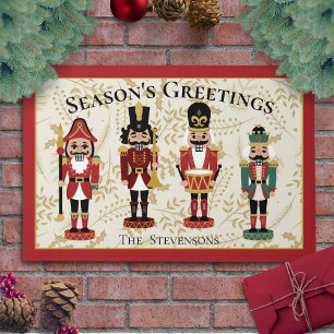 Tapete Whimsical Nutcracker Red and Beige