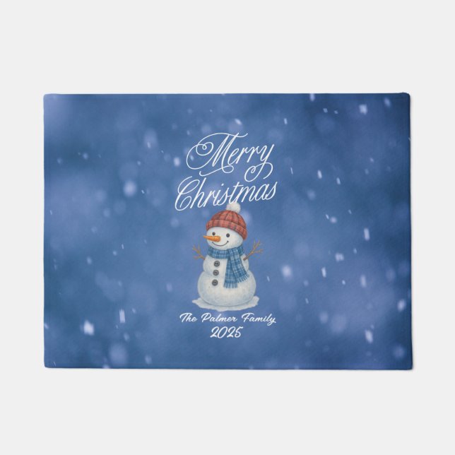 Tapete Whimsical Snow Man Feliz Natal (Frente)