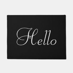 Tapete White Hello em Preto