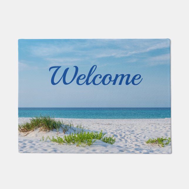 Tapete White Sandy Beach Florida Coastline Welcome (Frente)