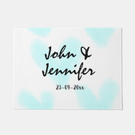 Tapete white simple minimal text style wedding blue heart