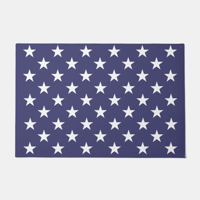 Tapete White Stars Patriotic American Flag Patterno (Frente)