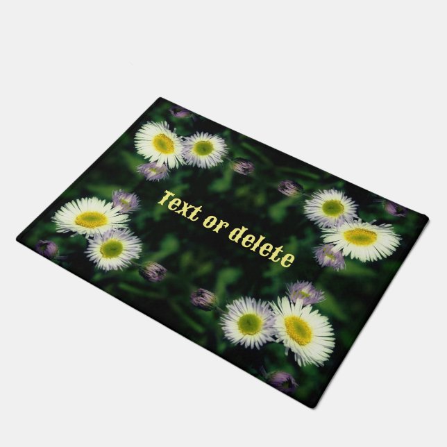 Tapete Wild Fleabane Daisy Flower Abstrato Personalizado (Inclinado)